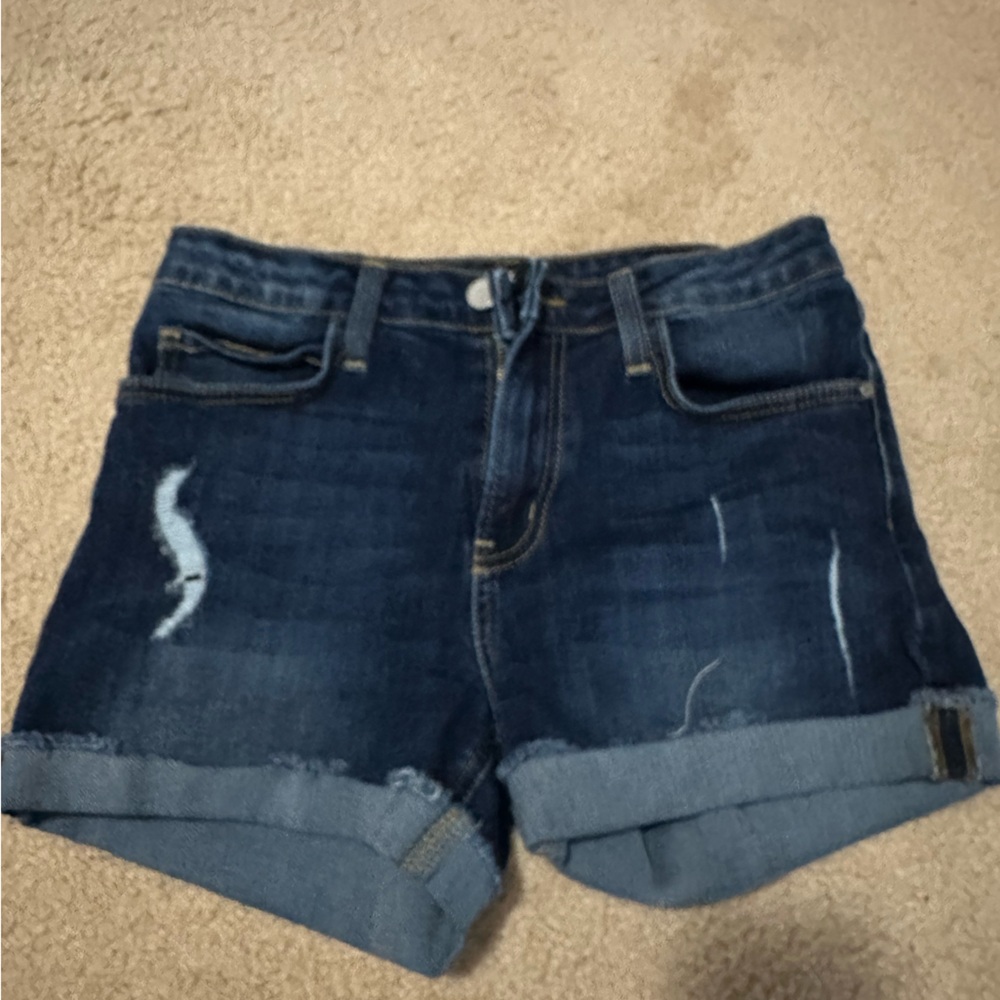 Just Black Dark Blue Jean Shorts